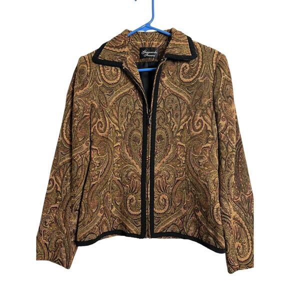 Vintage 90s Giancarlo Ferrari brocade jacket size 4 Y2k 90s Retro - Picture 4 of 7